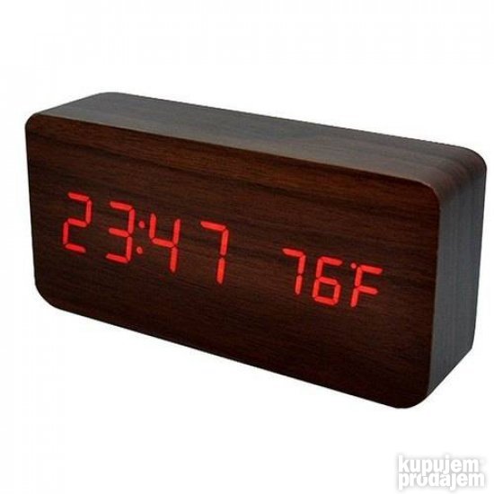 Mini sat sa režimom prikaza vremena i temperature.