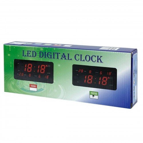 Prednja strana digitalnog sata sa preglednim LED prikazom.
