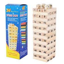 Jenga je igra slaganja i pažljivog pomeranja drvenih blokova.