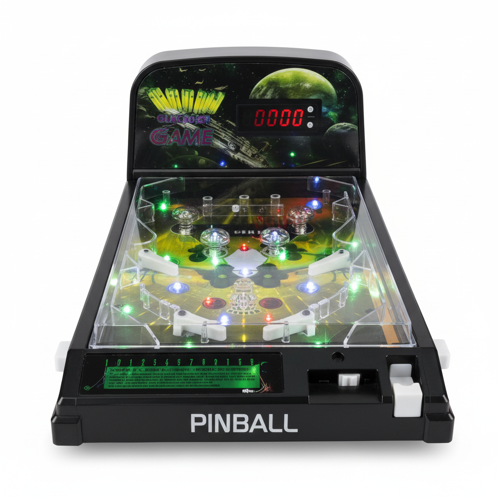 Electronic Pinball Game – prednji prikaz na beloj pozadini