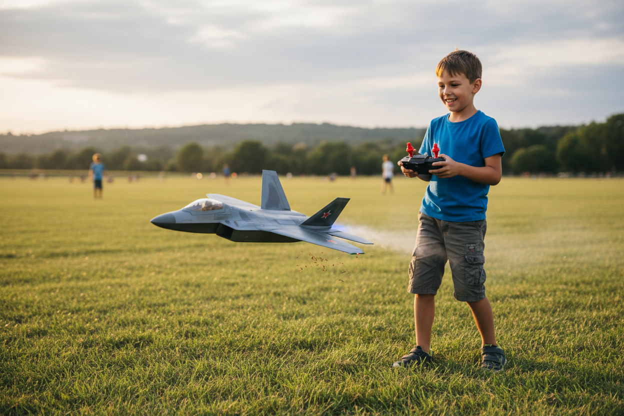 RC Fighter Jet – dete upravlja avionom
