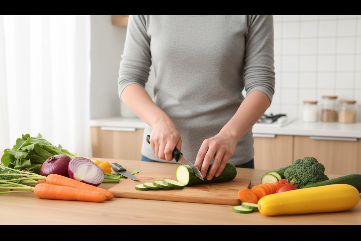Veggie Slicer u upotrebi – sečenje povrća u kuhinji