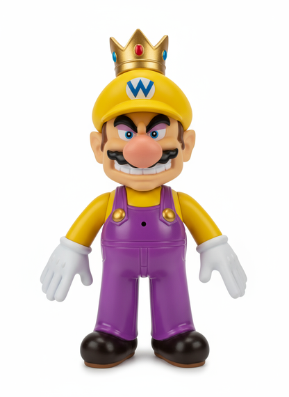 Plastična figura lika Wario namenjena uzrastu od 7 godina naviše.