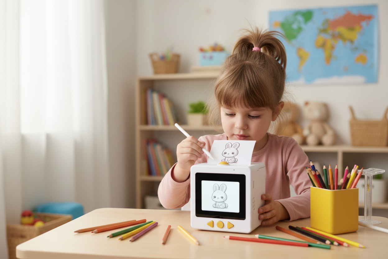 Dete koristi AI Printer – lifestyle foto