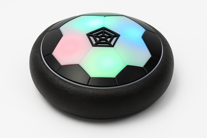 Fudbalska lopta sa LED svetlima u geometrijskom ili cvetnom dezenu.