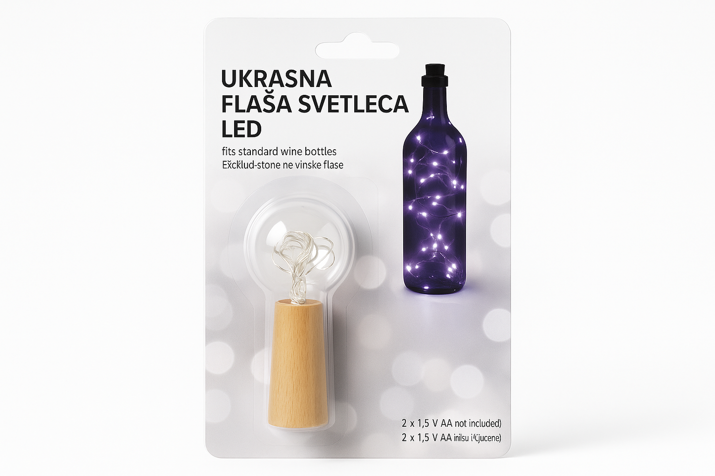 Ukrasna flašica sa pakovanjem