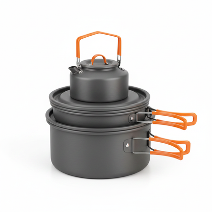 Camping cookware set – složeno kompaktno