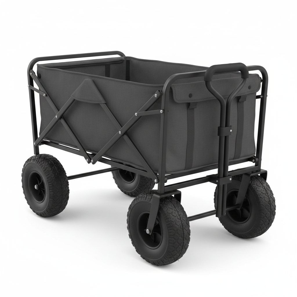 Heavy Duty Foldable Wagon – studio foto na beloj pozadini