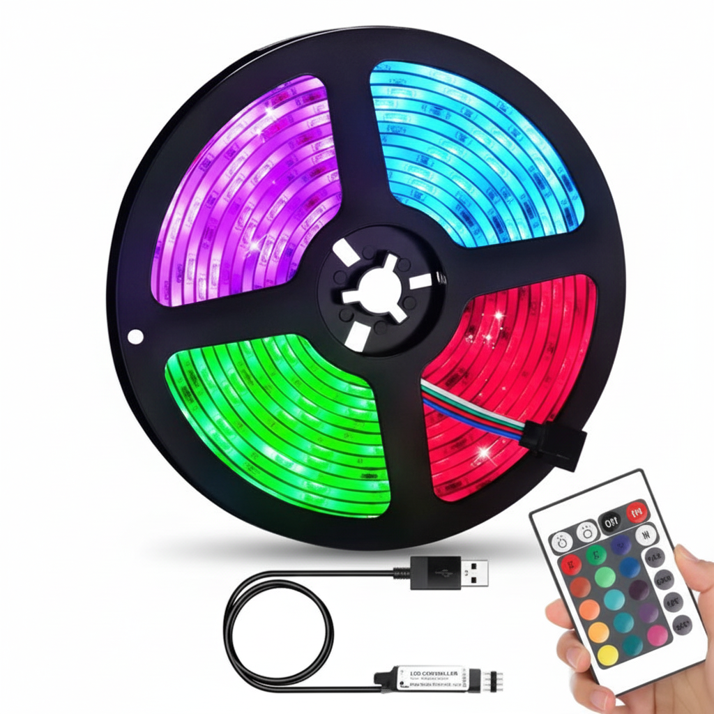 LED RGB traka u upotrebi visestruke boje