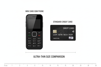 Mini GSM Card Phone – poredenje sa karticom