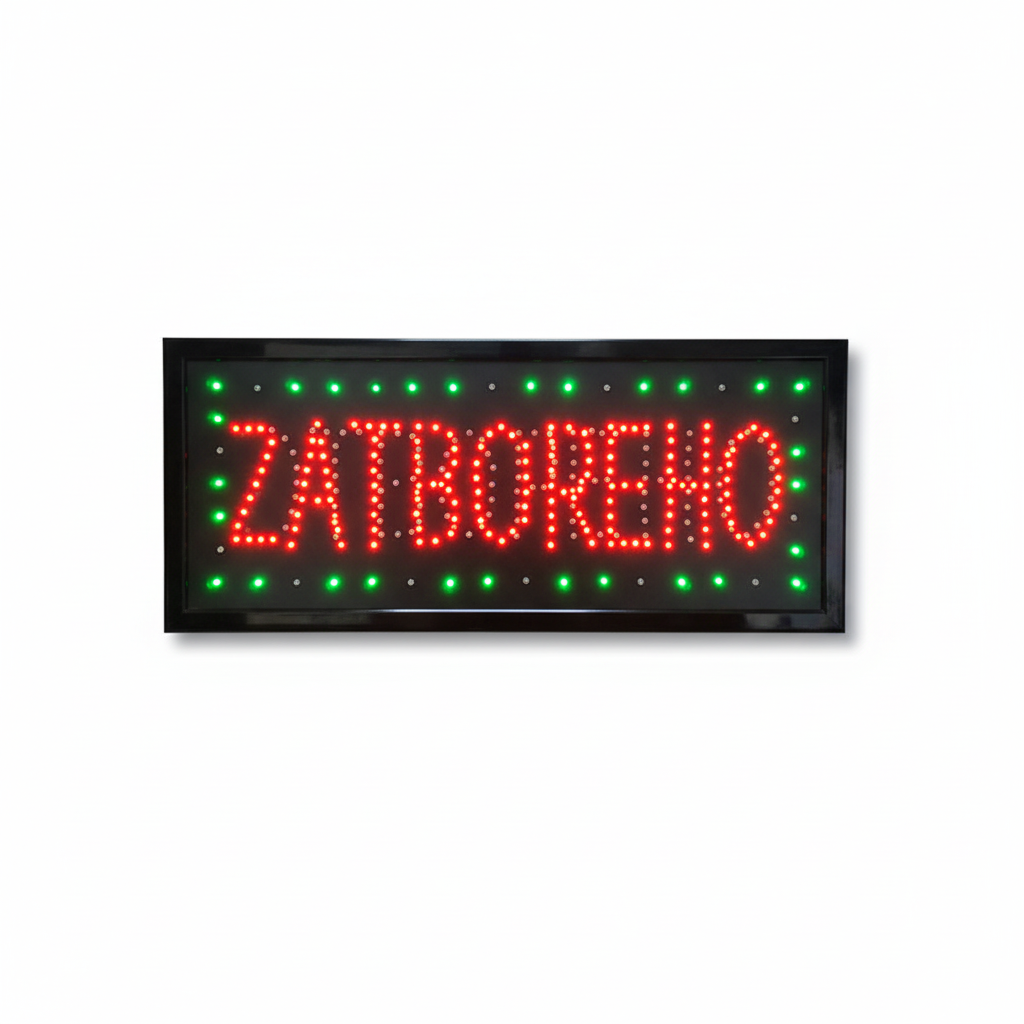 LED reklama ZATVORENO