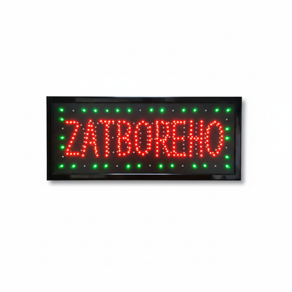 LED oznaka u plavoj boji namenjena unutrašnjem poslovnom prostoru.