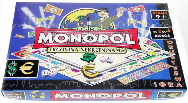 Društvena igra Monopol SRB spaja strategiju, ekonomsku simulaciju i aritmetiku.