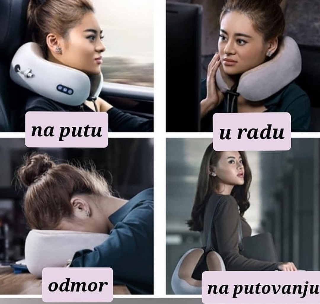 Jastuk od memorijske pene za opuštanje kod kuće ili tokom putovanja.