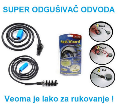 Tanja sajla namenjena je čišćenju odvoda lavaboa i sudopere.