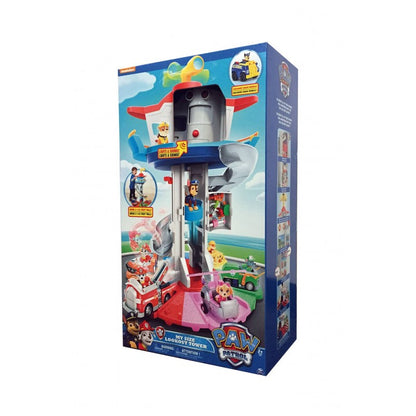 Na slici je prikazan Paw Patrol toranj sa rotirajućim svetlom i muzikom.