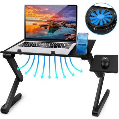 Podesivi Aluminijumski Sto za Laptop T9 sa USB Ventilatorom - 21 Inča