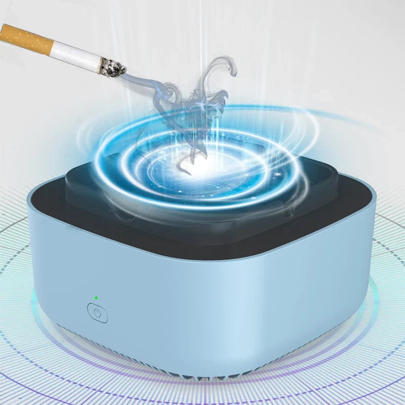 Belo-siva pepeljara predstavljena je kao električni model.