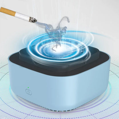 Belo-siva pepeljara predstavljena je kao električni model.