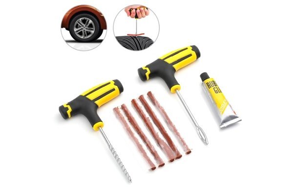 Na slici je prikazan set za krpljenje guma Car tyre repair.