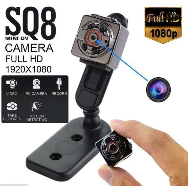 Na slici je mini kamera SQ8.