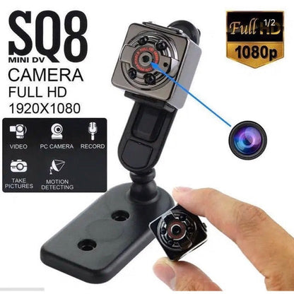 Na slici je mini kamera SQ8.