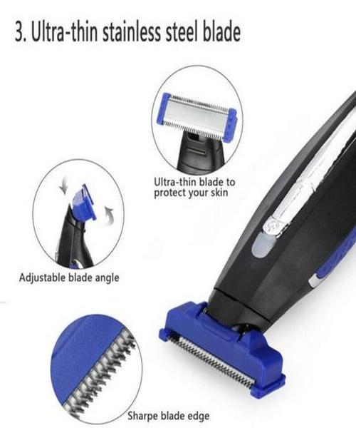 MicroTouch Solo trimer uz tri nastavka i četkicu za čišćenje.