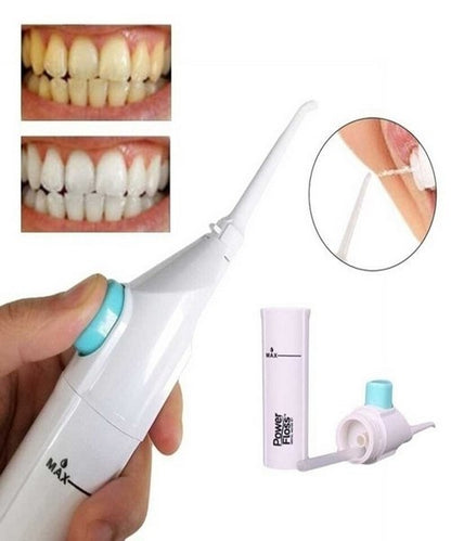Oralni tuš Power Floss usmeren je na prostor uz liniju desni.