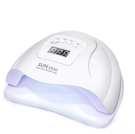 UV/LED lampa Sun 5 od 48 W namenjena sušenju preparata za nokte.
